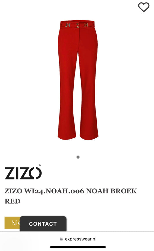 Zizo Noah broek rood