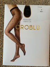 Afbeelding in Gallery-weergave laden, Oroblu Cloe panty black  polka dot
